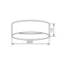 KANLUX RIFA LED 17,5W NW B/W Mennyezeti LED lámpa, max 17.5W, Ø400x116mm, IP20, fekete / fehér (36462)