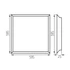 KANLUX BLINGO 24W 4320 60NW Süllyesztett LED panel, 24W, 4000K, 4320lm, 180lm/W, 595x595x25mm, IP20, fehér (37178)