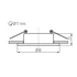 KANLUX FELINE DSO B/W Dekorációs keret, Gx5,3/GU10, max 10W, Ø90x25mm, IP20, fekete / fehér (37255)