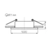 KANLUX FELINE DSL G/B Dekorációs keret, Gx5,3/GU10, max 10W, 92xx92x25mm, IP20, arany / fekete (37257)