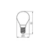 KANLUX XLEDEX G45E14 3,8W-NW LED fényforrás, E14, 3.8W, 4000K, 806lm (37343)