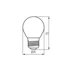 KANLUX XLEDEX G45E27 3,8W-WW LED fényforrás, E27, 3.8W, 2700K, 806lm (37344)
