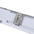 KANLUX MAH PRO 38W 12R-NW Por- és páramentes LED-lámpatest, 38 / 34,5 / 27,5 / 22W, 4000K, 6100 / 5600 / 4550 / 3750lm, 1200x75x75mm, IP66, szürke (38140)