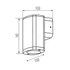KANLUX ZEVI EL 1GU10 G Homlokzati lámpatest, GU10, max 10W, PAR16, 140x100x100mm, IP54, szürke (38881)