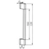 KANLUX YALTE D 12 11W NW-B Homlokzati lámpatest, 11W, 4000K, 500lm, 1200x45x80mm, IP54, fekete (38896)