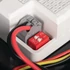 KANLUX DABER 8-13W CCT SE B Mennyezeti LED lámpa, mikroh.mozgásé., 8/13W, 3000/3500/4000K, max 1420 / 1430 / 1490lm, Ø251x59mm, IP66, fekete (39023)