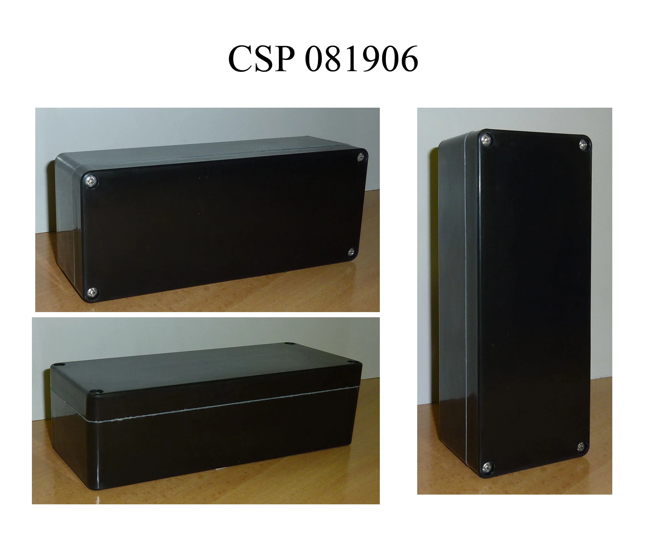 CSATÁRI PLAST CSP 081906 poliészter doboz, üres, 80x190x60mm, IP 65 szürke, halogénmentes (CSP 10081906)