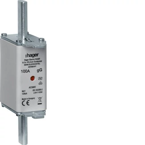HAGER NH1C gG 100A 500V Késes biztosító (LNH1100M)
