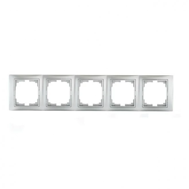 KANLUX DOMO 01-1500-043 Ötös keret, vízszintes, ezüst (24884)