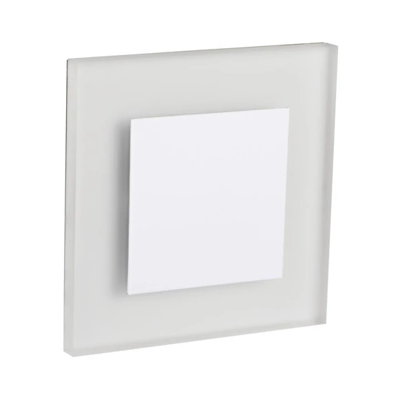 KANLUX APUS LED W-CW lépcsővilágító lámpa, 12 DC, 75x75mm, 0.8W, 15 lm, 6500 K, fehér (26841)