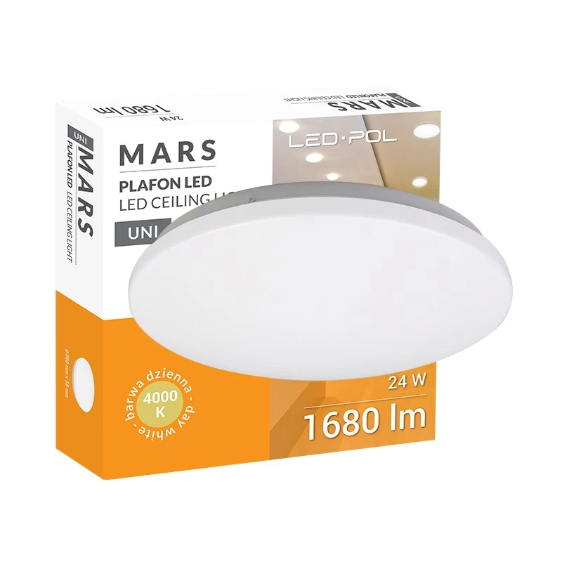 ORO-MARS-24-DW LED DOWNLIGHT FALI ÉS MENNYEZETI LED LÁMPA, A, 1260lm, 4000K (ORO26019)