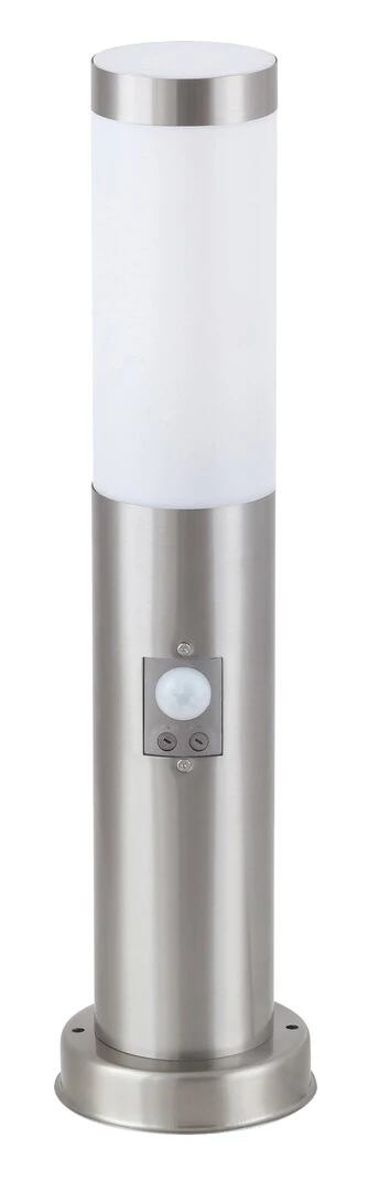 RÁBALUX Inox torch kültéri állólámpa, 50cm, 25W, IP44, mozgásérzékelővel (8267)