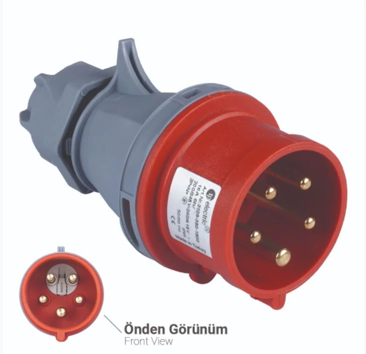 TP ELECTRIC 5x16A - Fázisváltó dugvilla lengő (IP44) (3105-350-1600)