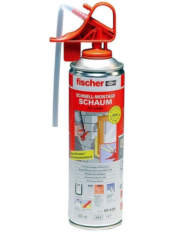 FISCHER PU 500 B3 H Purhab, 500ml (gyorsszerelő purhab) (45320)