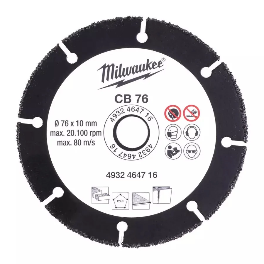 Milwaukee Karbid vágótárcsa 76 mm (M12 FCOT) (4932464716)