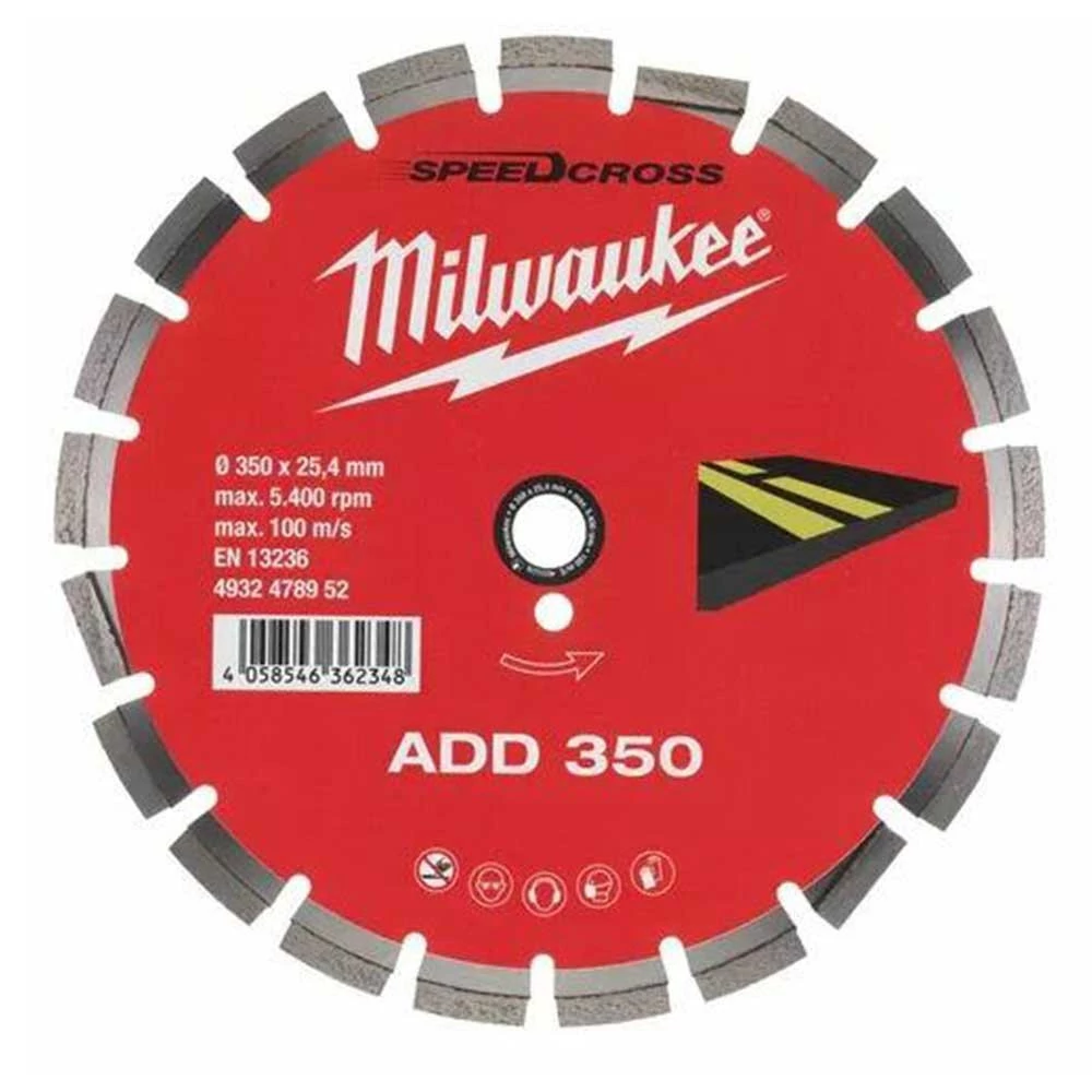 Milwaukee Gyémánt vágótárcsa ADD 350 mm (4932478952)