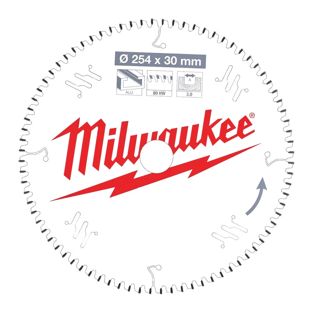 Milwaukee Körfűrészlap készlet gérvágókhoz 2 darabos 254 x 60T/80T (4932479576)