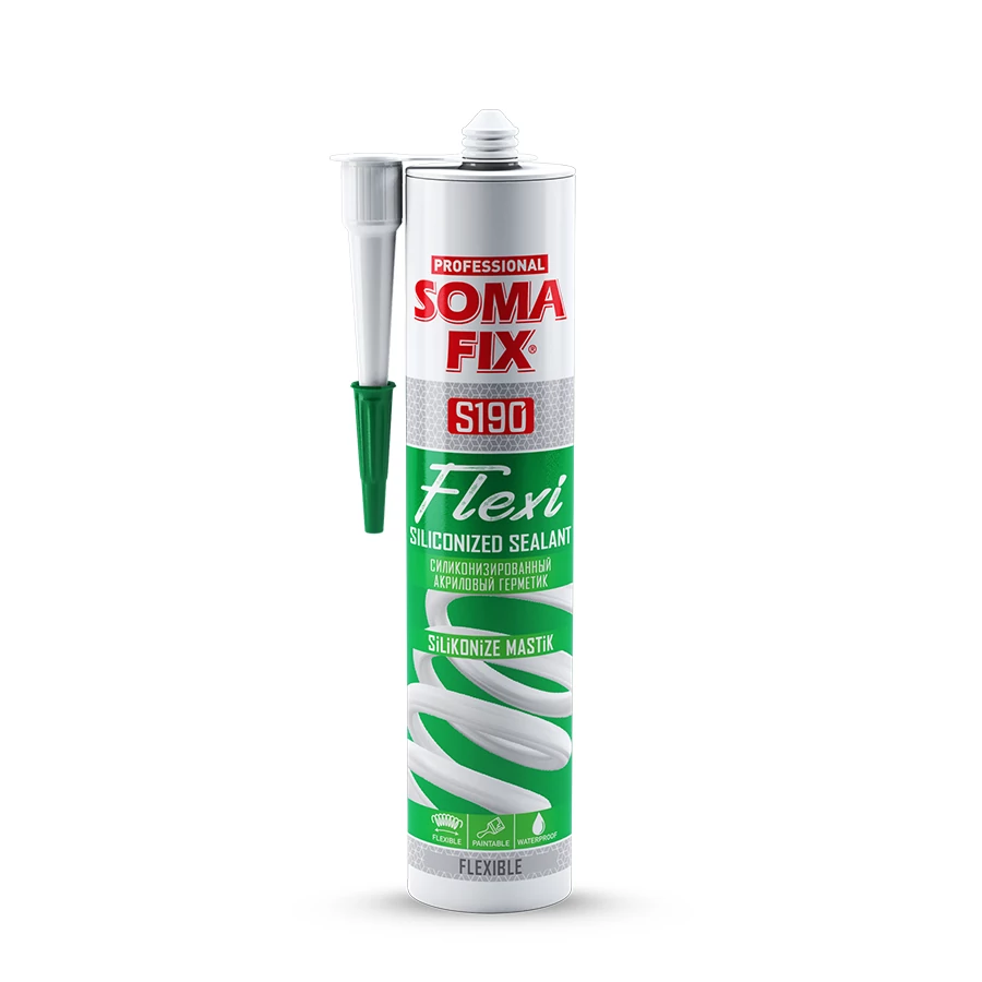 SomaFix rugalmas szilikonizált tömítő – FLEXI 310ml (S190)