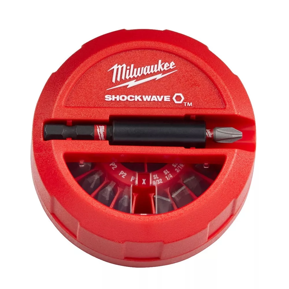 Milwaukee 15 darabos Shockwave™ PH/PZ/TX csavarozó bitkészlet (4932430904)