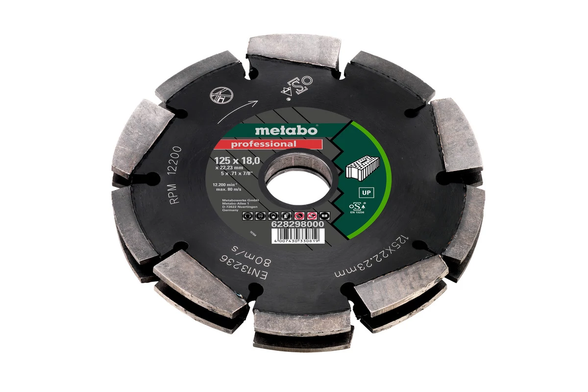 METABO Gyémánt marótárcsa 2 soros, 125x18x22,23mm, 