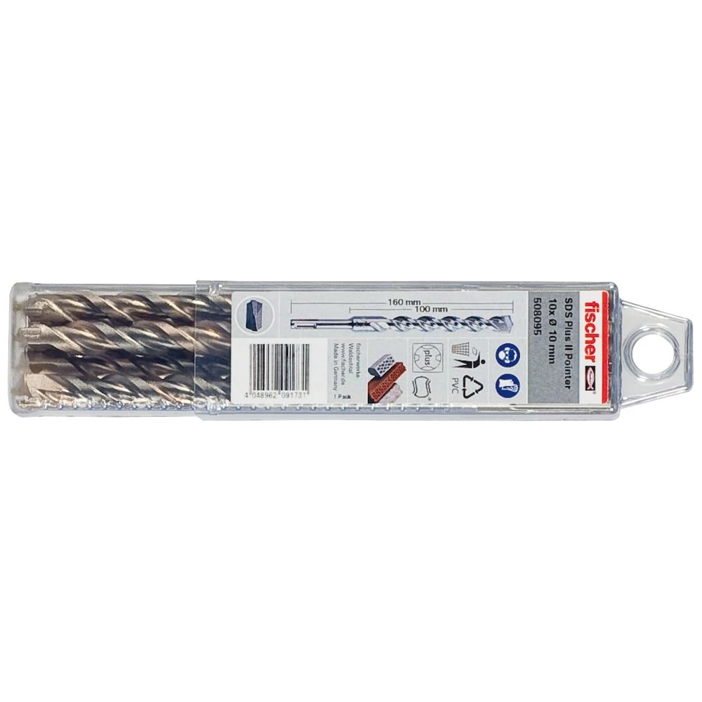 FISCHER SDS Plus II Pointer 6/50/110 QP kalapácsfúró 10db/csomag (531860)