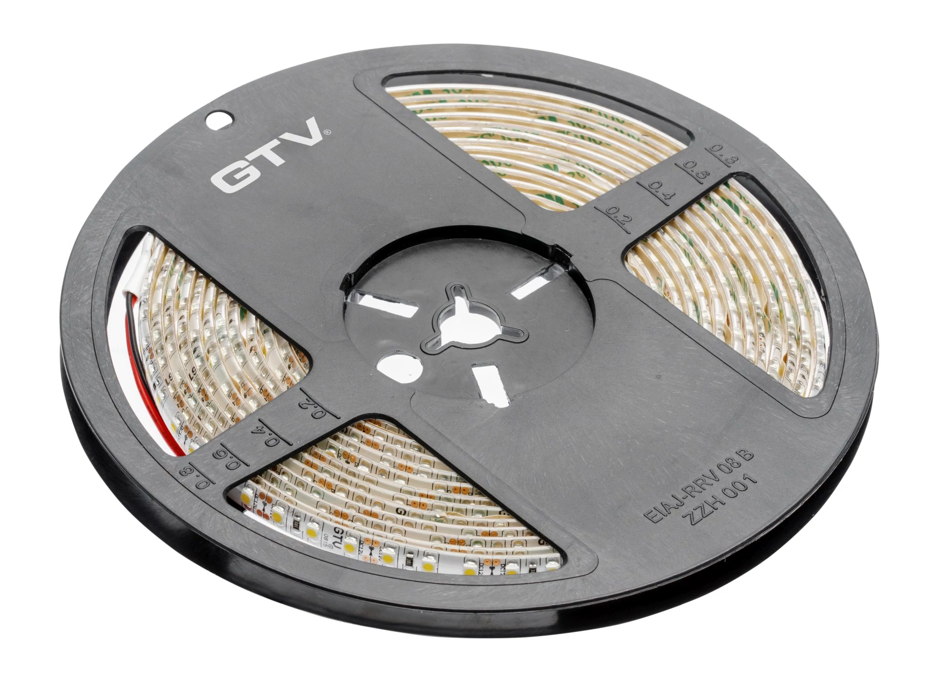 GTV LED szalag, LED FLASH technológia, SMD3528, IP65, 120LED/m, 9,6W/m, 520lm/m, 6500K, 8mm széles (GTV-LD-3528-600-65-ZB)