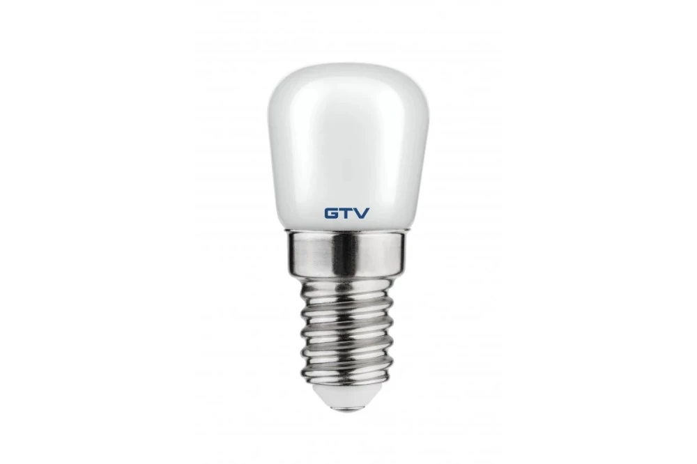 GTV LED fényforrás hűtőszekrénybe, E14, SMD5050 opál búra, 2W,180lm, 4000K, 360°, 230V/AC (GTV-LD-E14S2WE0-40)