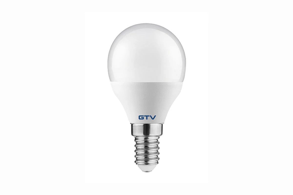 GTV LED fényforrás, E14, kisgömb, 12 LED SMD2835, 8W, 700lm, 70mA, 3000K, 160°, 230V/AC (GTV-LD-SMB45B-80)