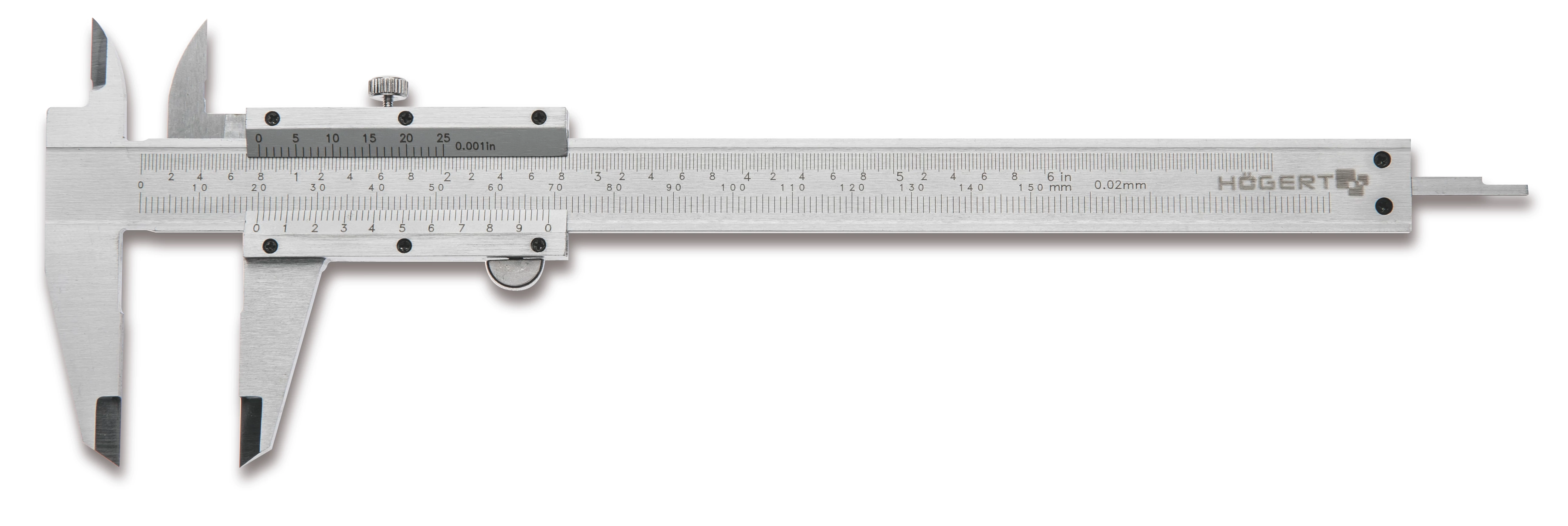 HÖGERT Tolómérő, mechanikus, 155 mm - 230 mm mérési távolság, 0,02 mm mérési pontosság (HT4M270)