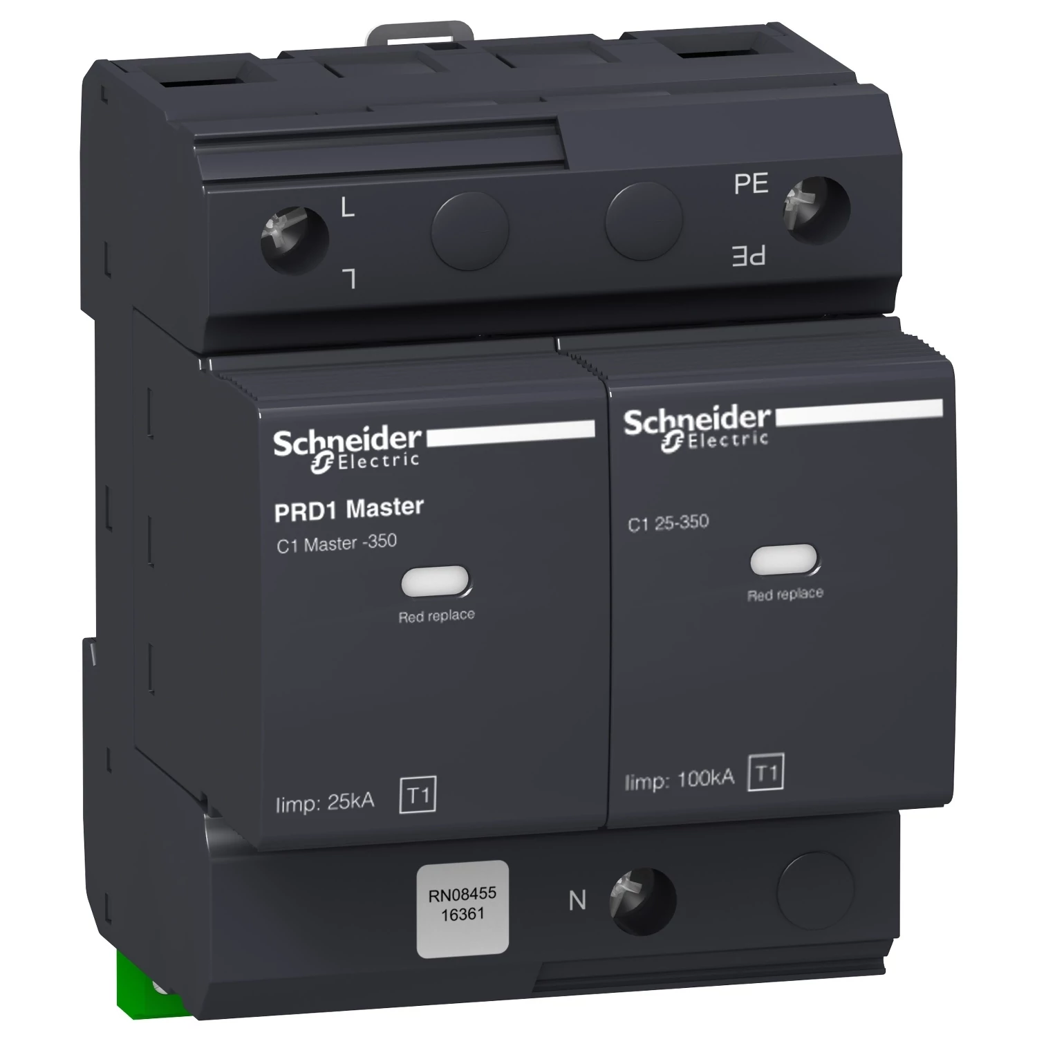 SCHNEIDER ELECTRIC ACTI9 PRD1mAster túlfeszültség-korlátozó, 1P-N (16361)