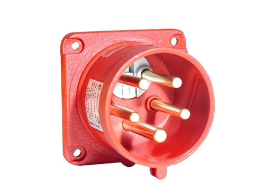 TP ELECTRIC 5x16A - Fázisváltó dugvilla beépíthető egyenes (IP44) 75x75mm (TP-3105-354-1600)